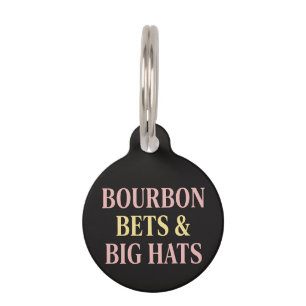 Bourbon Bets & Big Hats Retro Sociale Club Paard Huisdierpenning