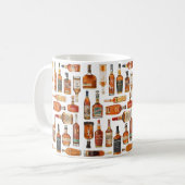 Bourbon Bottle Watercolor Mug Koffiemok (Voorkant links)