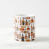 Bourbon Bottle Watercolor Mug Koffiemok (Center)
