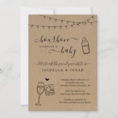 Bourbon Bubbles en Baby shower Invitation Kaart (Voorkant)