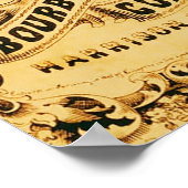 Bourbon Cordial ~  Adverteren. Poster (Hoek)