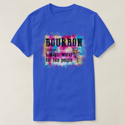 Bourbon Definition Magic Water for Fun People Stro T-shirt (Design voorkant)