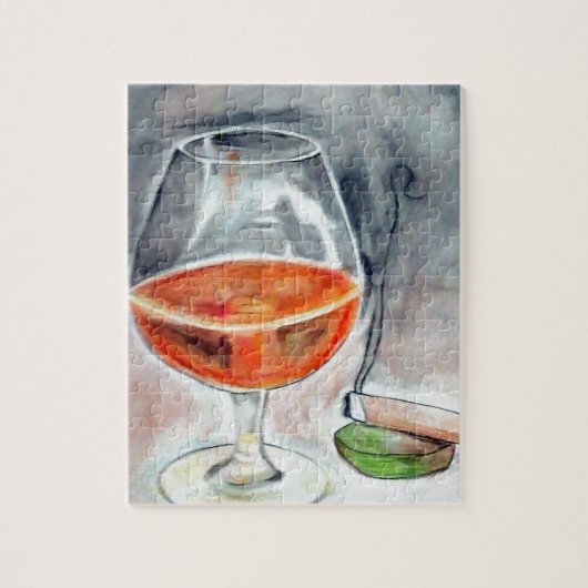 Bourbon en rook legpuzzel (Verticaal)