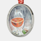 Bourbon en rook metalen ornament (Links)