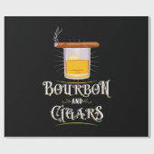 Bourbon en sigaren cadeaupapier (Vlak)