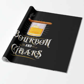 Bourbon en sigaren cadeaupapier