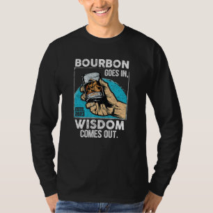 Bourbon gaat in het Wisdom uit de grappige whisky T-shirt