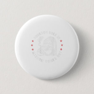 Bourbon gaat in wijsheid komt uit aap whisky (o ronde button 5,7 cm