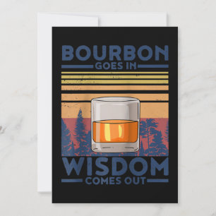 Bourbon-gans in Wisdom komt uit Bedankkaart