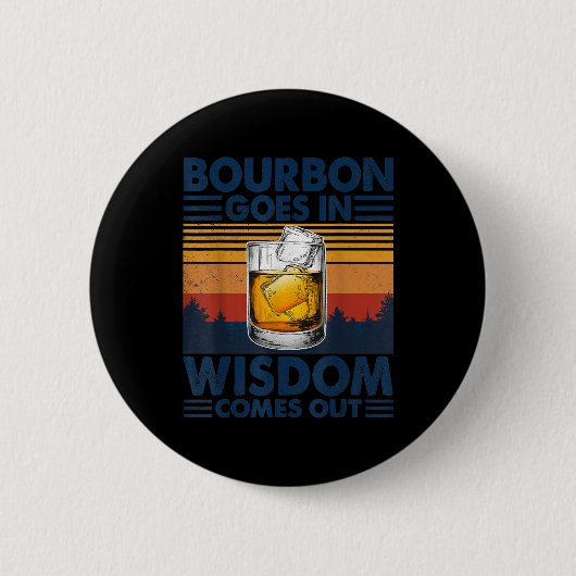 Bourbon-gans in Wisdom komt uit Ronde Button 5,7 Cm (Voorkant)
