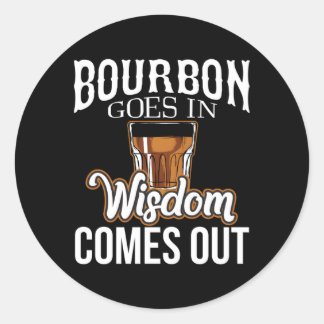 Bourbon Goes in Wisdom komt uit Ronde Sticker