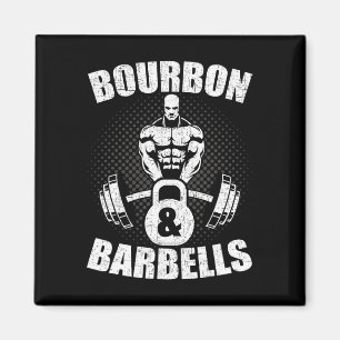 Bourbon-halters Fitness Bodybuilding Gewichtheffen Magneet