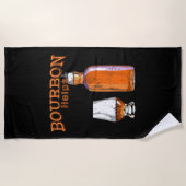 Bourbon Helps Funny Alcohol Drink Strandlaken (Voorkant)