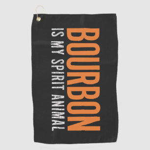 Bourbon is mijn Spirit Animal Amerikaans Golfhanddoek