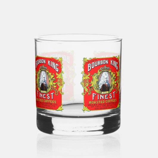Bourbon King Fabled Label Whiskey Glass Whisky Glas (Voorkant)