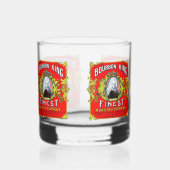 Bourbon King Fabled Label Whiskey Glass Whisky Glas (Links)