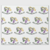 Bourbon kralen cadeaupapier (Vlak)