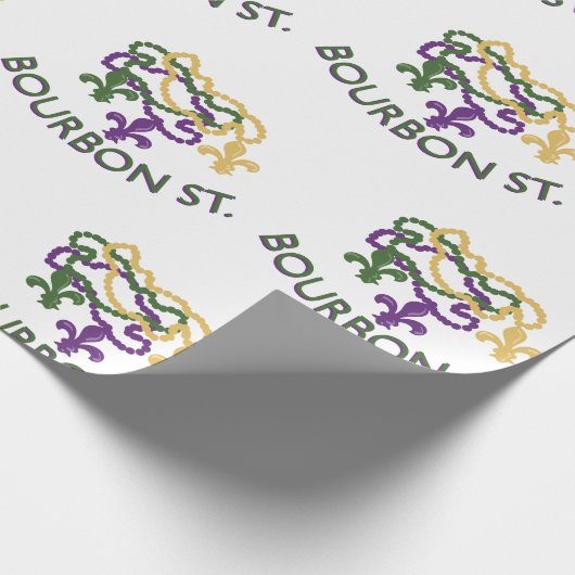 Bourbon kralen cadeaupapier (Hoek)