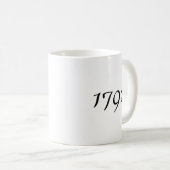 Bourbon lover black and white Coffee Mug (Devant droit)