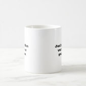 Bourbon lover black and white Coffee Mug (Centre)