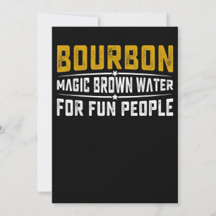 Bourbon Magic Brown Water Fun People - Whiskey Bedankkaart