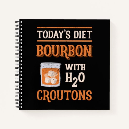 Bourbon met watergroepen vandaag notitieboek (Voorkant)