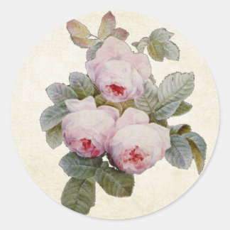 Bourbon Rozen envelopzegel Ronde Sticker