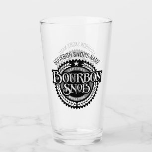 Bourbon Snob - funny whiskey drinker Glas
