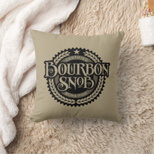 Bourbon Snob - grappige whiskey drinker Kussen
