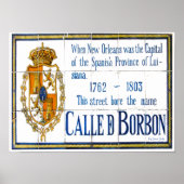 Bourbon St Tile Mural Poster (Voorkant)