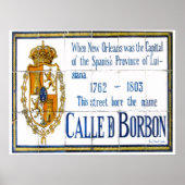 Bourbon St Tile Mural Poster (Voorkant)