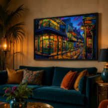 Bourbon Street 36x24 Acryl Kunst aan de Muur