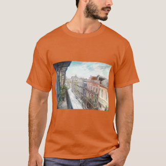 Bourbon Street Balcony Uitzicht New Orleans Frans T-shirt