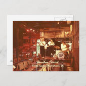 Bourbon Street Jazz New Orleans, Carte postale (Devant / Derrière)