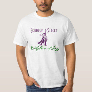 Bourbon Street NOLA New Orleans Birthplace of Jazz T-shirt