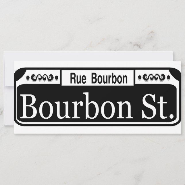 Bourbon Street Sign (Voorkant)