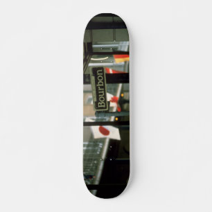 Bourbon Street Sign in New Orleans Skateboard