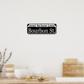 Bourbon Street Sign Poster (Keuken)