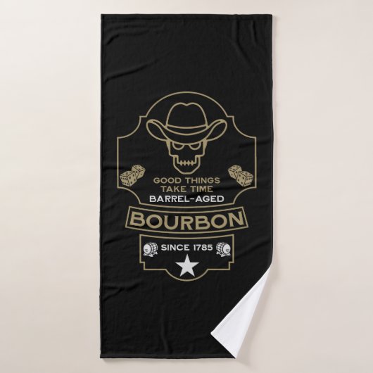 Bourbon Whiskey Art (Serviette de bain)