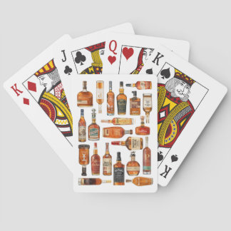 Bourbonfles Watercolor Speelkaarten