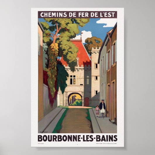 Bourbonne-les-Bains Vintage Poster 1930 (Voorkant)