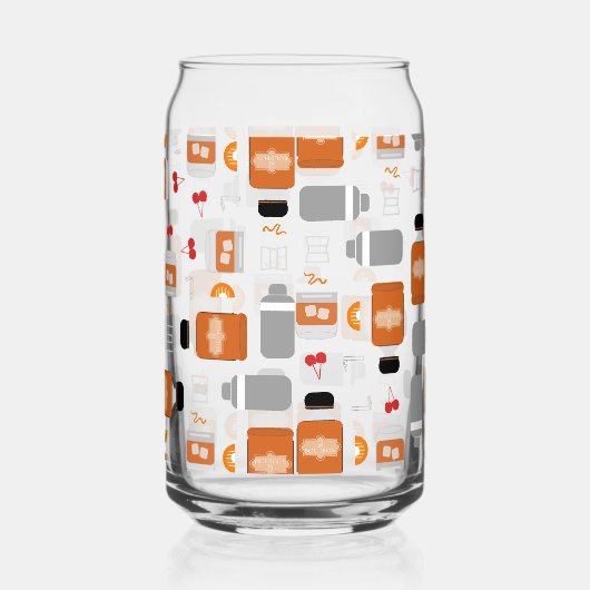 bourbonpatroon blikvorm glas (Rechts)