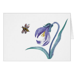 Bourdonnement au printemps, Sumi-e en couleurs