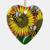 Bourdons et ornement de tournesols (Droite)