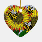 Bourdons et ornement de tournesols (Dos)