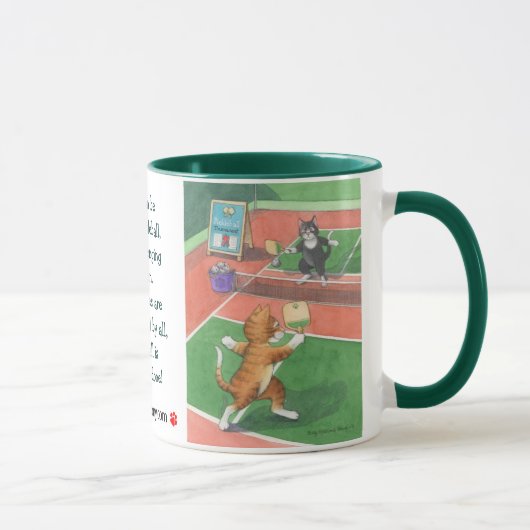 Bourgeon de chats de Pickleball et tasse élégante (Droite)