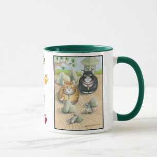 Bourgeon de chats et vert élégant de tasse de