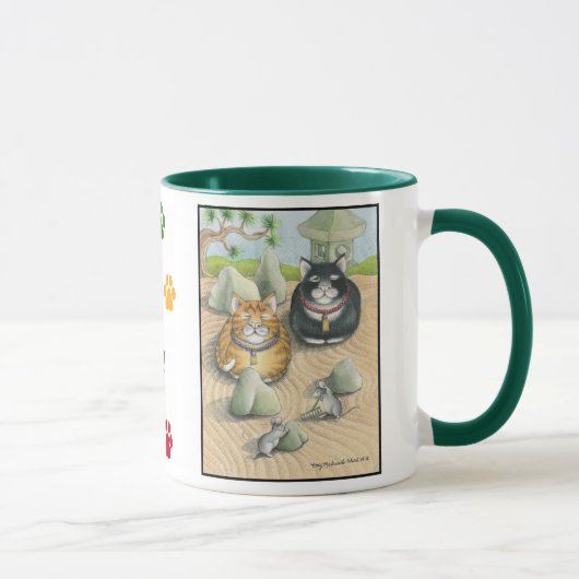 Bourgeon de chats et vert élégant de tasse de (Droite)
