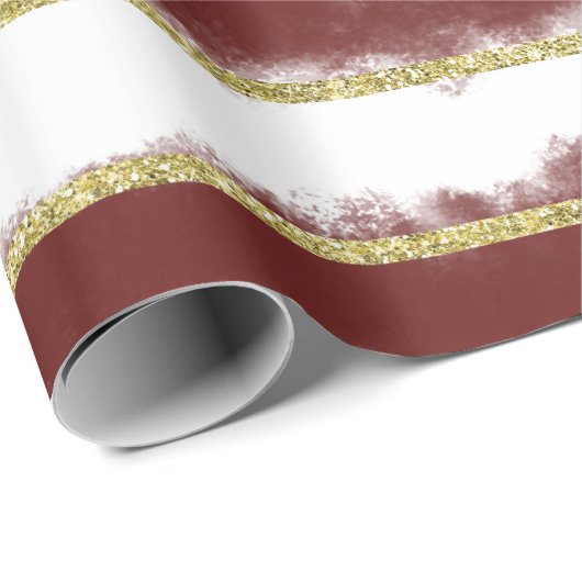 Bourgogdpenseelstreken met glitter wrapping paper cadeaupapier (Rol Hoek)