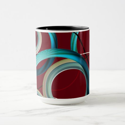 Bourgogne Abstract Design Mug (Centre)